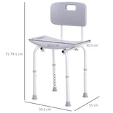 easycomfort easycomfort sedia doccia in alluminio e plastica altezza regolabile 8 livelli ean 8054111842143