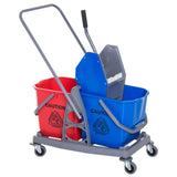 easycomfort easycomfort carrello delle pulizie professionale 2 secchi capacita 25l strizzatore 73 45 92cm ean 8054111848763