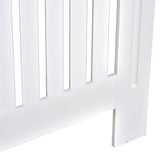 easycomfort easycomfort copritermosifone in legno mdf bianco con doghe verticali 78x19x81cm