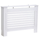 easycomfort easycomfort copritermosifone in legno bianco con struttura a doghe 112x19x81cm