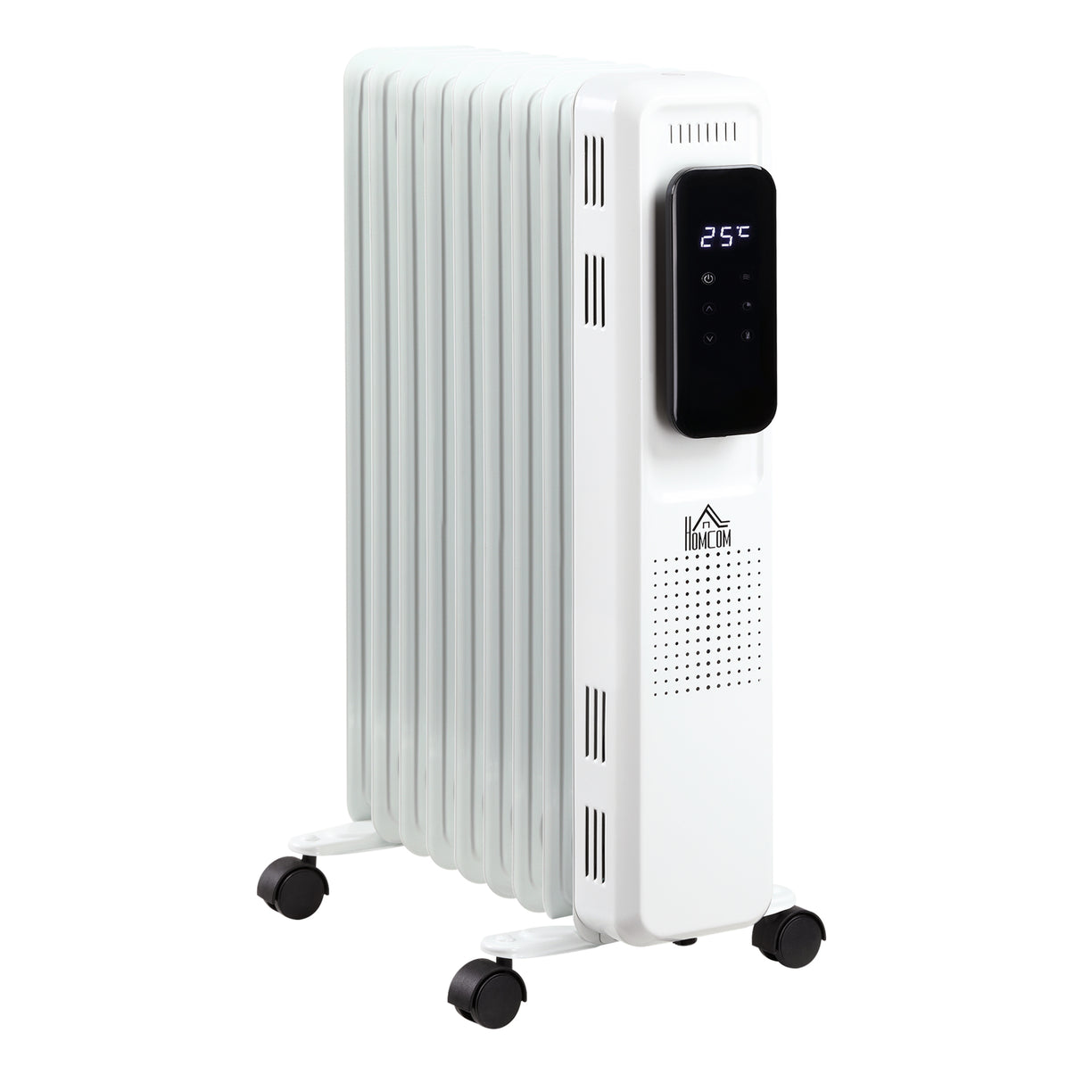 easycomfort easycomfort calorifero a olio a 9 elementi 3 livelli di riscaldamento e timer 42 5x24x63cm bianco