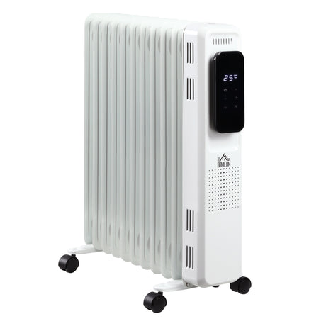 easycomfort easycomfort radiatore a olio a 11 elementi 3 livelli di riscaldamento e timer 50 5x24x63cm bianco