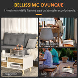 easycomfort camino bioetanolo in acciaio inox 3h di combustione con serbatoio 1.5l e copertura 25m 45x18x17 cm argento