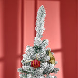 easycomfort easycomfort albero di natale artificiale innevato 180cm con rami 390 base rimovibile decorazioni natalizie
