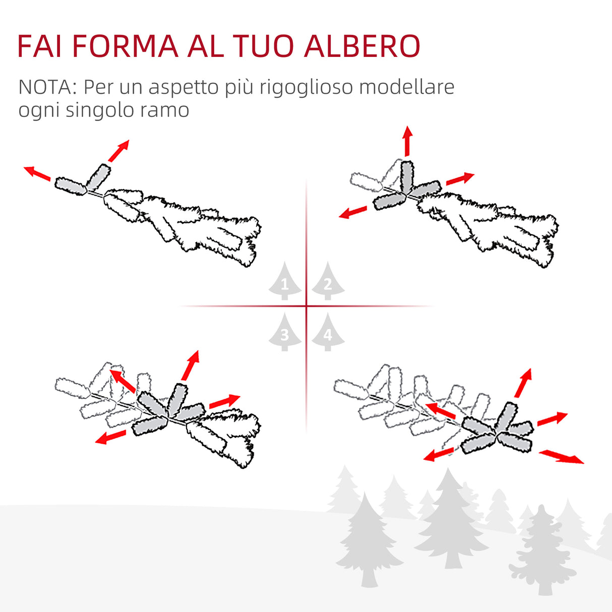 easycomfort easycomfort albero di natale artificiale gigante 150cm realistico decorazione di natale con 440 rami base pieghevole e rimovibile