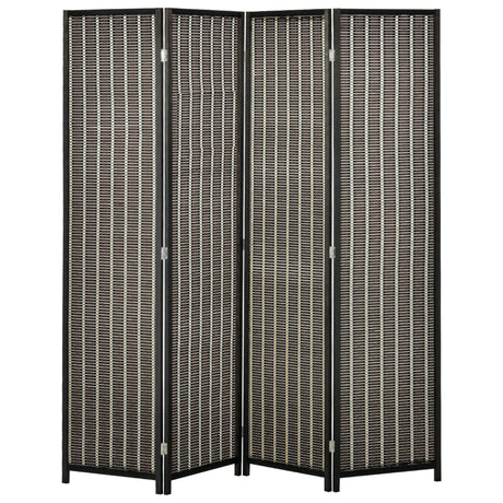 easycomfort easycomfort separe pieghevole a 4 pannelli struttura in legno e bambu fantasia