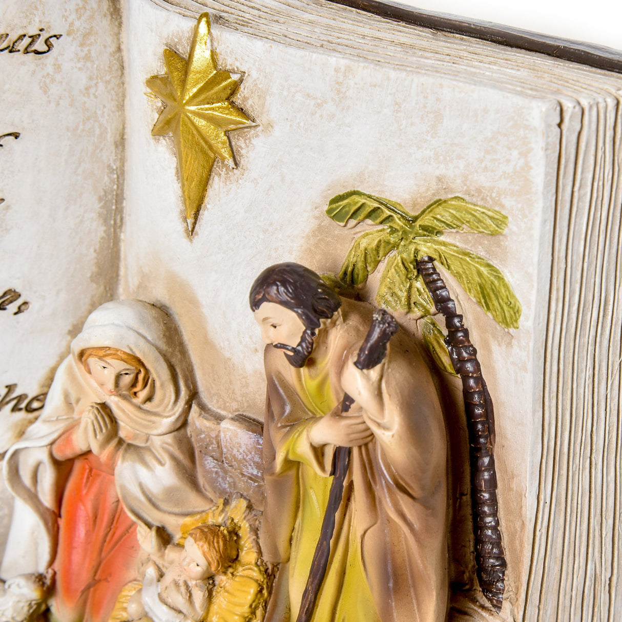easycomfort easycomfort presepe di natale nativita con statuine 3d in resina 21 5x9 5x14cm