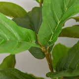 easycomfort ficus artificiale 130cm per interni ed esterni pianta artificiale realistica con 78 foglie