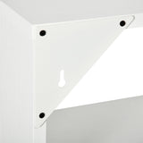 easycomfort easycomfort libreria a muro moderna in legno a 4 livelli 94x19 5x80cm bianco