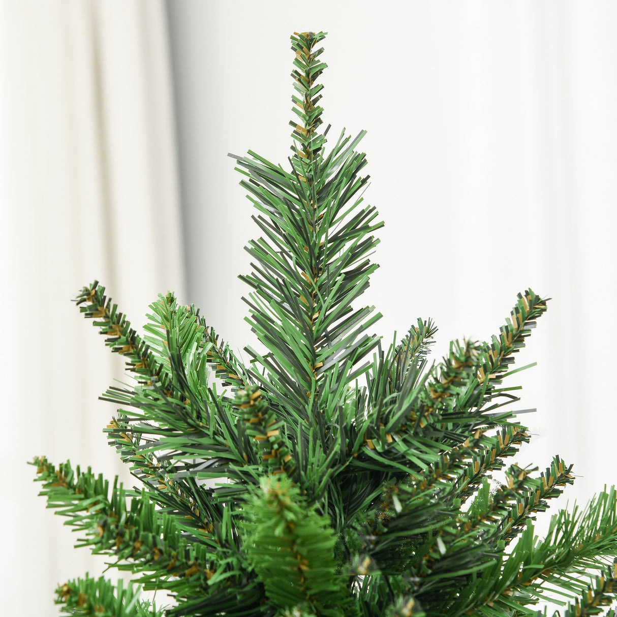easycomfort easycomfort albero di natale artificiale 180cm con 786 rami 2 sezioni e base in metallo verde