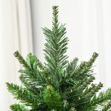 easycomfort easycomfort albero di natale artificiale 180cm con 786 rami 2 sezioni e base in metallo verde