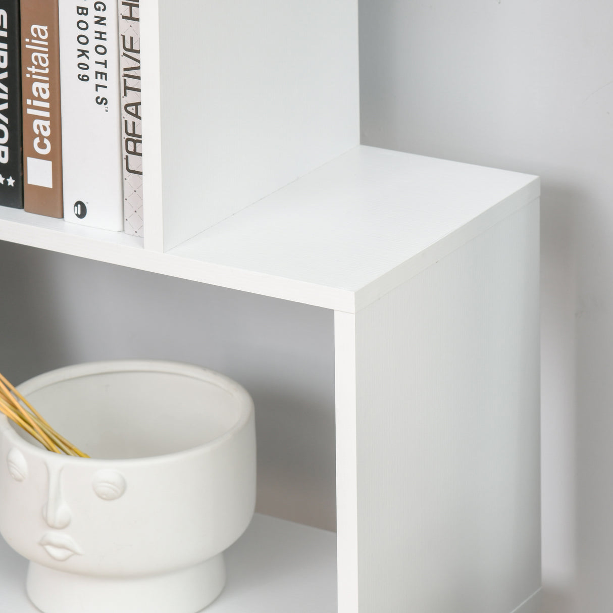 easycomfort easycomfort libreria di design mobili ufficio scaffale in legno 80x24x191cm bianco ean 8054111848879