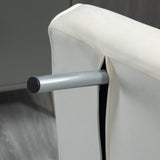 easycomfort easycomfort poltrona letto 2 in 1 con schienale inclinabile in 5 posizioni 656982cm beige