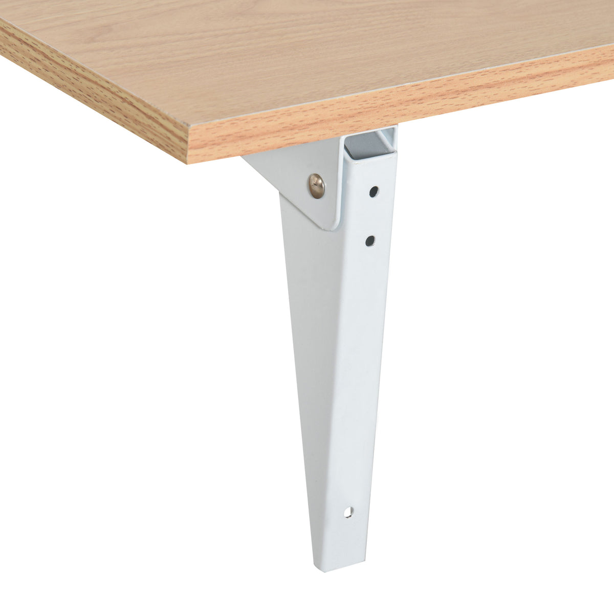 easycomfort easycomfort tavolino a muro pieghevole salvaspazio in mdf e telaio in metallo per cucina salotto color legno 60x40x20cm