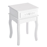 easycomfort easycomfort comodino con cassetto in legno bianco 40x35x60cm ean 8054111842914