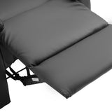 easycomfort easycomfort poltrona relax reclinabile imbottita ergonomica con poggiapiedi pelle pu 80 x 97 x 107cm nero ean 8055776912912