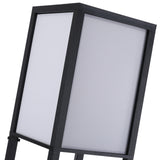 easycomfort easycomfort lampada da terra moderna lampadina illuminazione interna salvaspazio con ripiani da soggiorno cotone mdf 26 x 26 x 160 cm nero e bianco ean 8054111846059