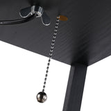 easycomfort easycomfort lampada da terra moderna lampadina illuminazione interna salvaspazio con ripiani da soggiorno cotone mdf 26 x 26 x 160 cm nero e bianco ean 8054111846059