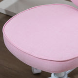 easycomfort easycomfort sedia per scrivania a forma di cuore con 5 rotelle e altezza regolabile in tessuto rosa 40x50x79 89cm ean 8054144131924