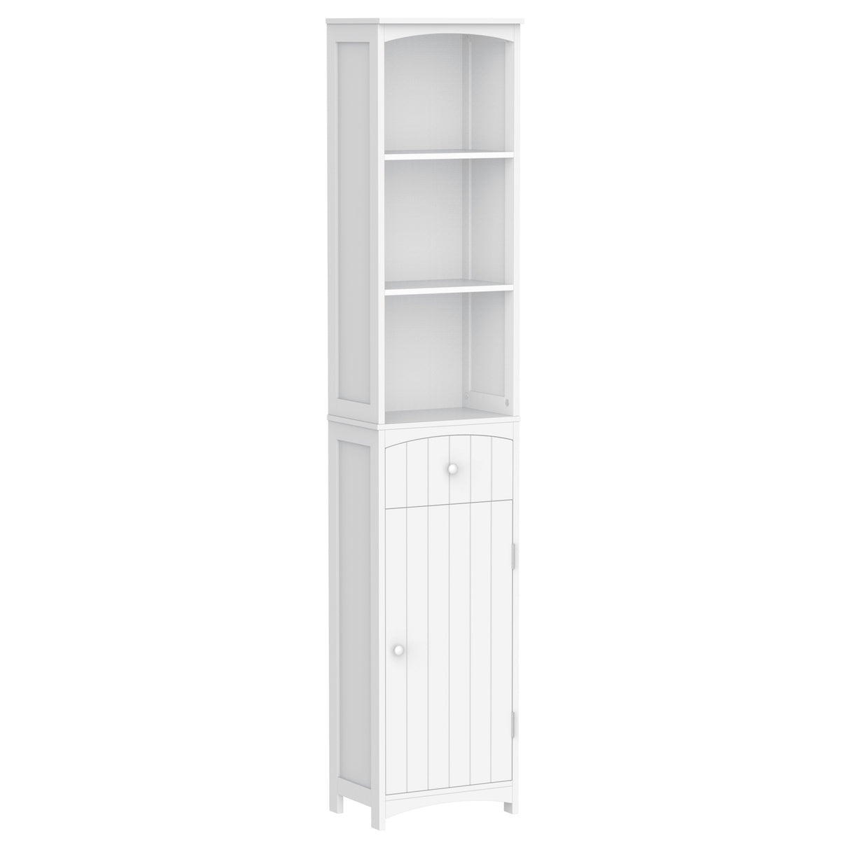 easycomfort easycomfort mobiletto a colonna bagno salvaspazio in mdf bianco armadietto bagno multifunzione per camera con 3 ripiani 34x24x170cm ean 8054111847384
