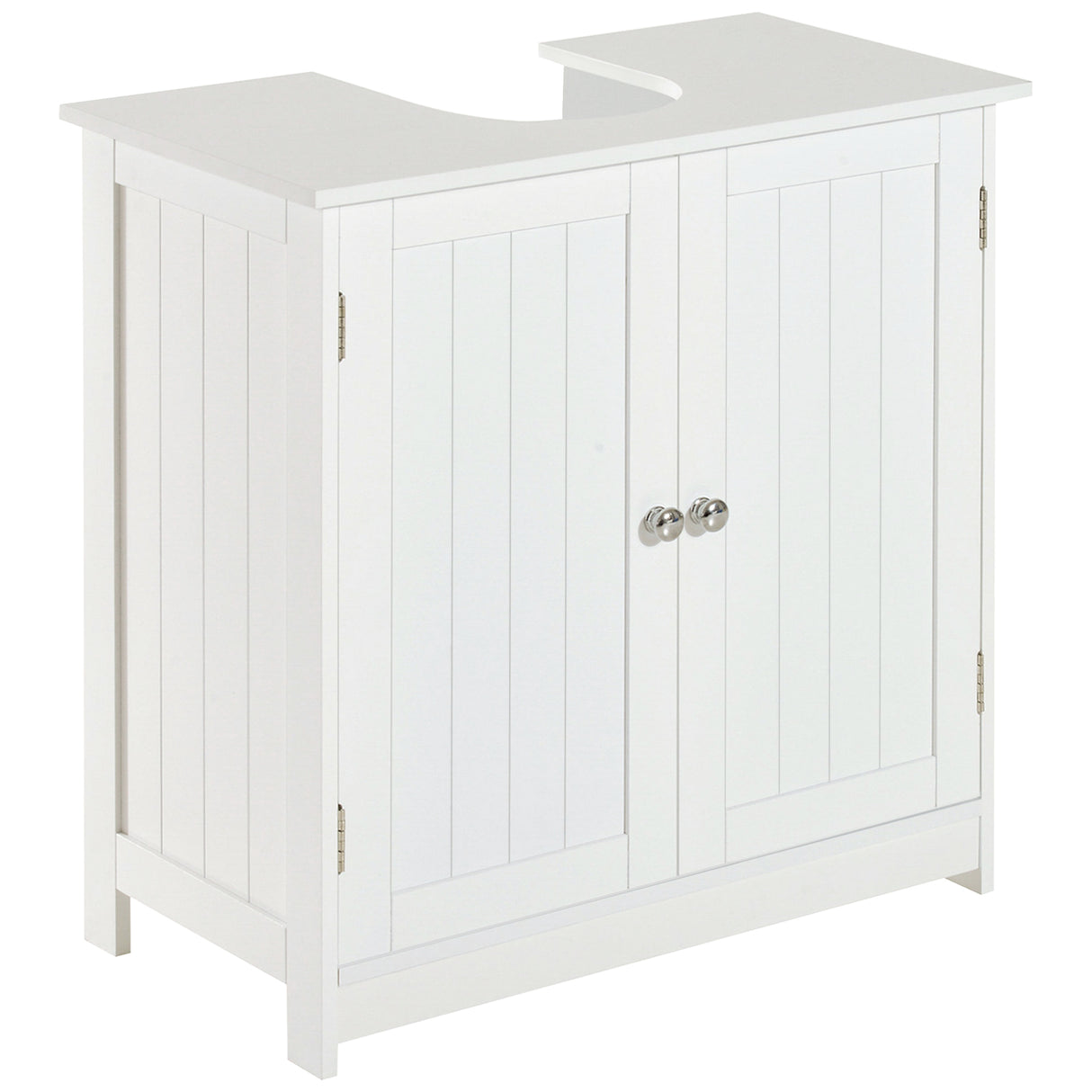 easycomfort easycomfort amardietto sottolavabo in mdf mobiletto sottolavello bianco per bagno con 2 ante 60x30x60cm ean 8054111843294