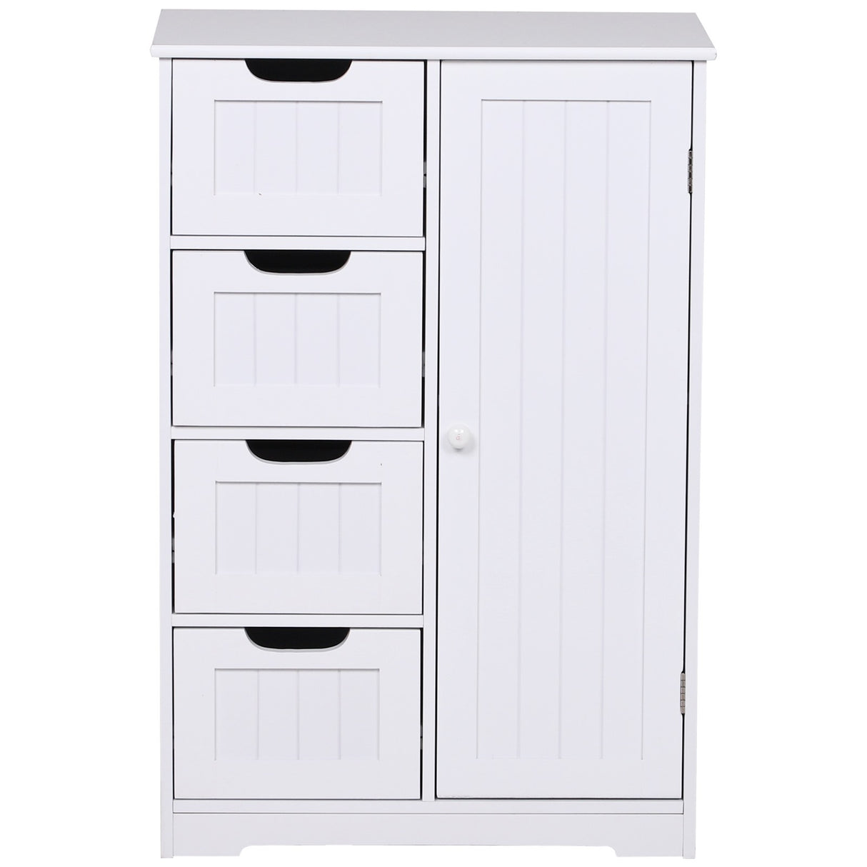 easycomfort easycomfort mobile da bagno con 4 cassetti e 1 armadietto ripiano regolabile a 3 altezze vernice ecologica anti ribaltamento in mdf bianco 56x30x83cm ean 8054144133799