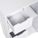 easycomfort easycomfort mobile da bagno con 4 cassetti e 1 armadietto ripiano regolabile a 3 altezze vernice ecologica anti ribaltamento in mdf bianco 56x30x83cm ean 8054144133799