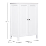 easycomfort easycomfort mobiletto da bagno mobiletto multiuso salvaspazio con armadietto 2 ripiani 2 ante maniglie in mdf 60 x 30 x 80cm bianco ean 8054144130422