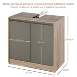 easycomfort easycomfort armadietto sottolavabo in mdf con ritaglio per lavandino con 2 ante e 2 mensole regolabili 60 x 30 x 60cm ean 8054111847827