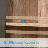 easycomfort easycomfort armadietto sottolavabo in mdf con ritaglio per lavandino con 2 ante e 2 mensole regolabili 60 x 30 x 60cm ean 8054111847827