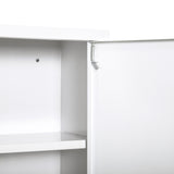 easycomfort easycomfort armadietto medicinali a 3 livelli in acciaio con 2 chiavi e montaggio a parete 40x18x60 cm bianco
