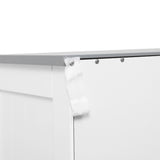 easycomfort easycomfort mobiletto bagno con 2 ante 2 cassetti e ripiano regolabile in mdf 68x33x76cm