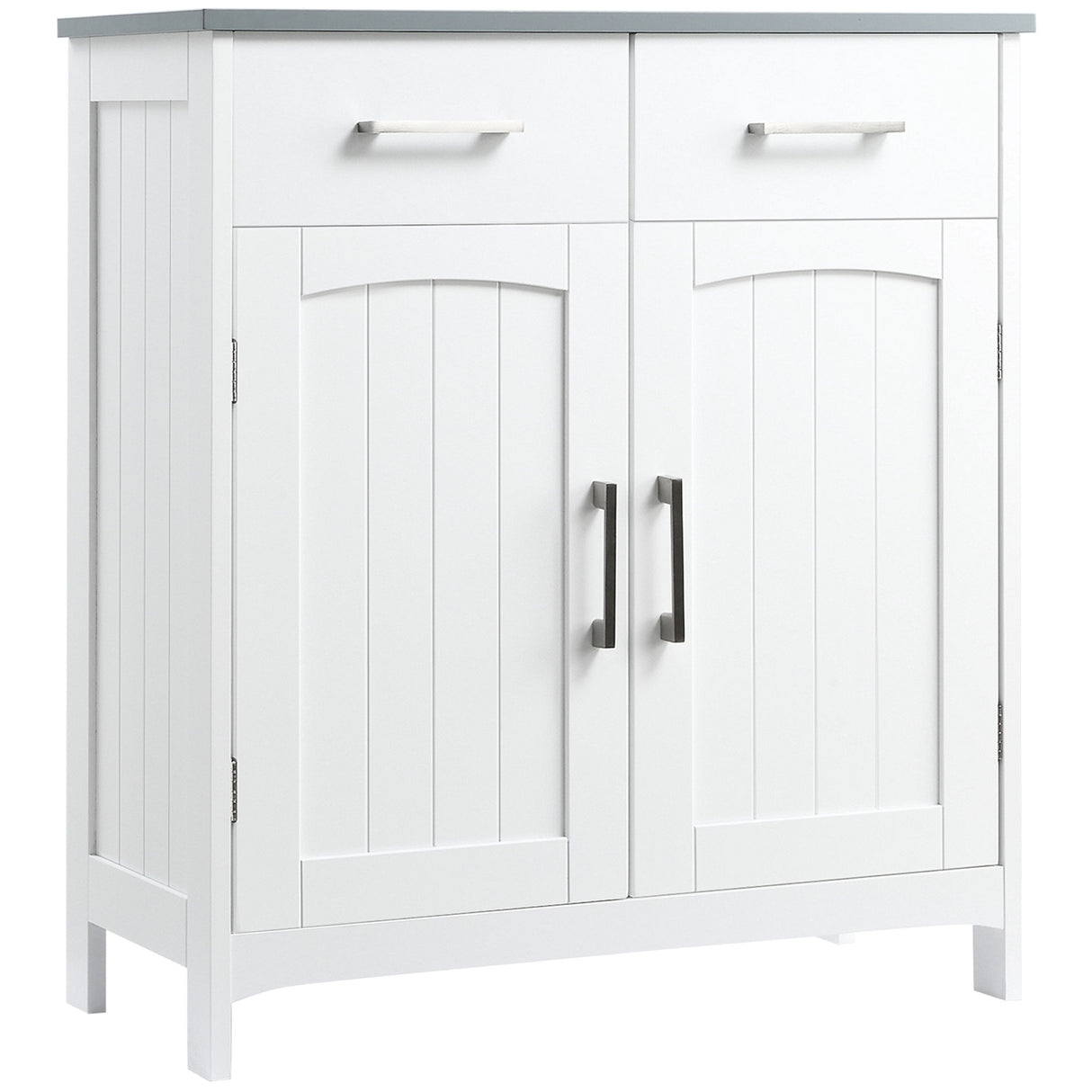 easycomfort easycomfort mobiletto bagno con 2 ante 2 cassetti e ripiano regolabile in mdf 68x33x76cm