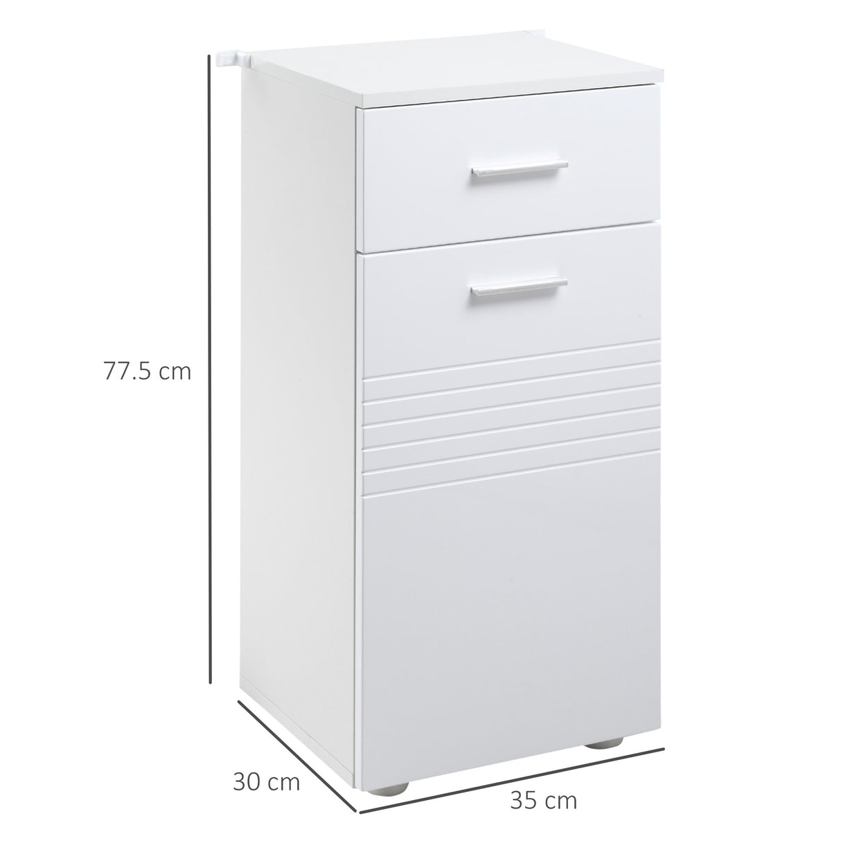 easycomfort easycomfort mobile bagno in legno con cassetto e armadietto 1 anta con mensole 35x30x77 5cm