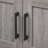 easycomfort easycomfort mobile sottolavabo con armadietto a 2 ante e ripiani in legno 60x30x60cm grigio