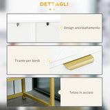 easycomfort easycomfort mobiletto bagno moderno con armadietto cassetto e mensola regolabile 60x30x120cm bianco