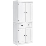 easycomfort easycomfort mobile cucina con armadietto superiore e inferiore e cassetto centrale in legno 76x40 5x184 cm bianco