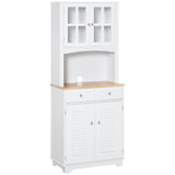 easycomfort easycomfort credenza alta per cucina mobile buffet in legno bianco armadio dispensa in stile classico bianco 68x39 5x170cm ean 8054144135472