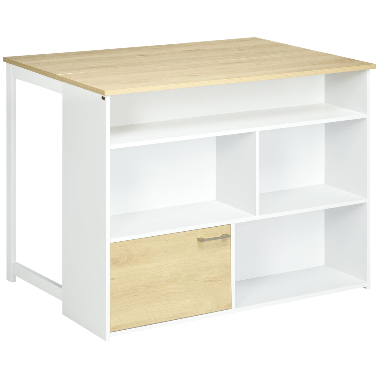 easycomfort easycomfort tavolo da bar moderno in mdf per 2 persone con 4 ripiani aperti e armadietto 116x79 5x91 cm