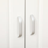 easycomfort easycomfort mobile dispensa alto in truciolato a 4 ante con armadietti e ripiano aperto 80x40x180 cm