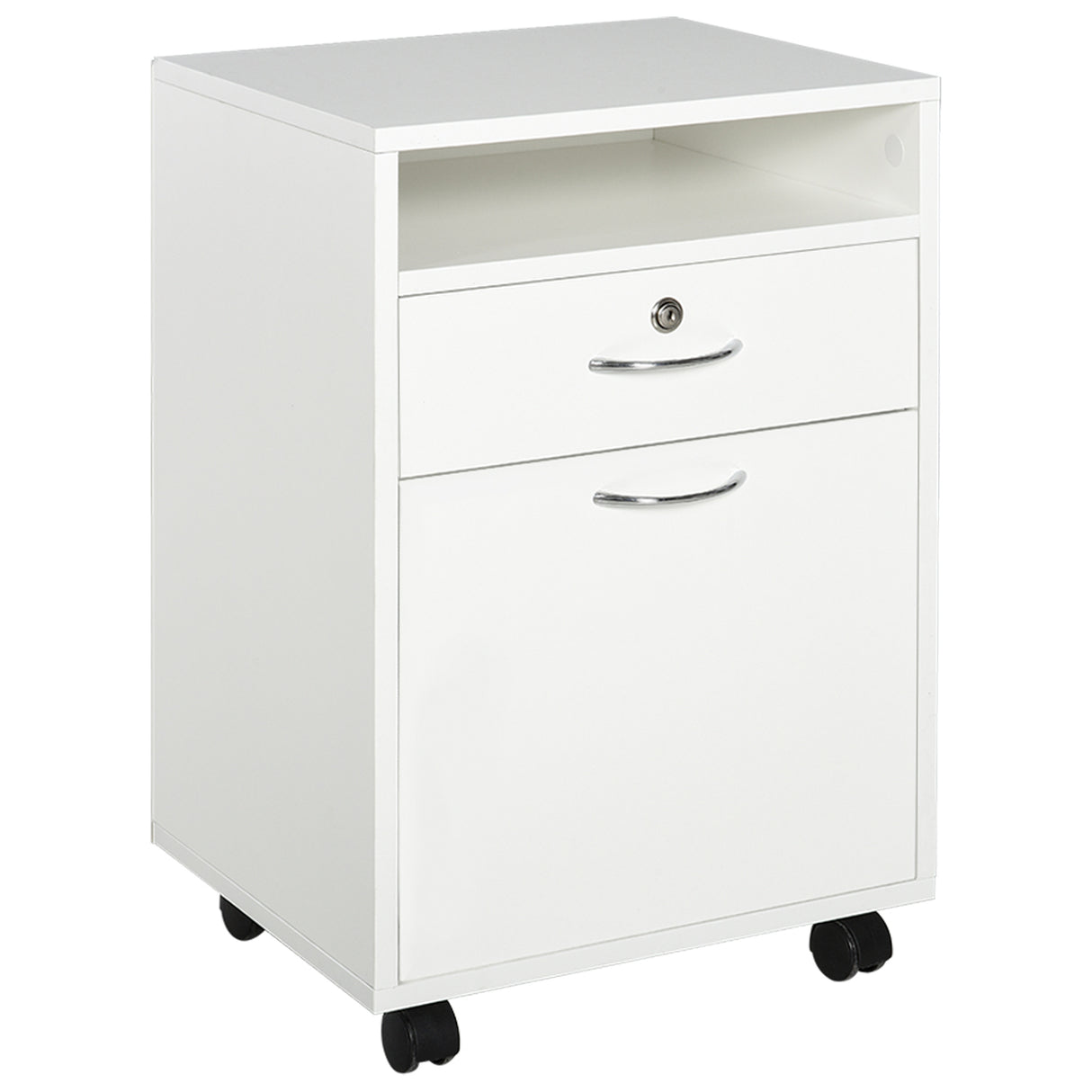 easycomfort easycomfort cassettiera per ufficio in legno con 2 chiavi cassetto armadietto e 4 ruote ean 8054111842020
