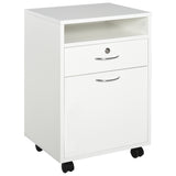 easycomfort easycomfort cassettiera per ufficio in legno con 2 chiavi cassetto armadietto e 4 ruote ean 8054111842020