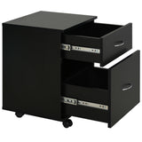 easycomfort easycomfort cassettiera a rotelle da ufficio salvaspazio in legno 41x39x58cm nero ean 8054111844734