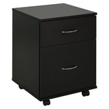 easycomfort easycomfort cassettiera a rotelle da ufficio salvaspazio in legno 41x39x58cm nero ean 8054111844734