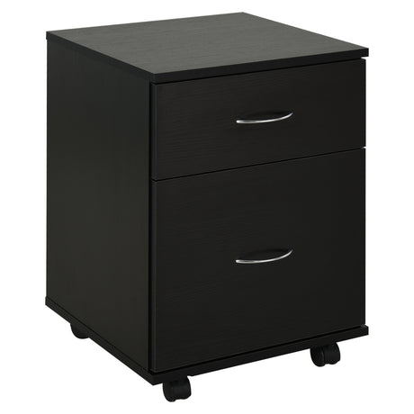 easycomfort easycomfort cassettiera a rotelle da ufficio salvaspazio in legno 41x39x58cm nero ean 8054111844734