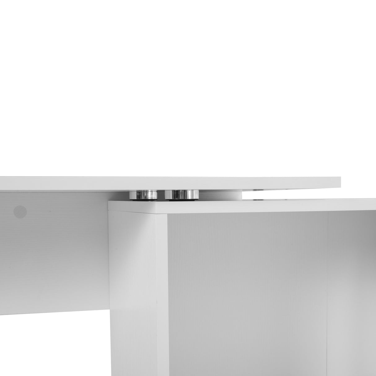 easycomfort easycomfort scrivania angolare con cassetti estraibile e scaffale girevole 360 bianca ean 8054111842532