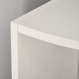 easycomfort easycomfort libreria ad angolo 4 ripiani a muro e parete 39 5x39 5x120cm bianco legno ean 8054144131085