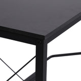 easycomfort easycomfort scrivania spaziosa nera e finitura in rovere perfetta postazione da lavoro per casa e ufficio a forma di l con soluzione angolare finitura in rovere 150x150x76cm nera ean 8054144134499
