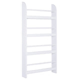 easycomfort easycomfort libreria da parete con 4 ripiani in legno bianco impermeabile carico massimo 30kg 59cm x 12cm x 113cm ean 8054111841955