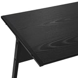 easycomfort easycomfort scrivania angolo in legno e metallo nera 112 5 x 152 x 74cm ean 8054144131795
